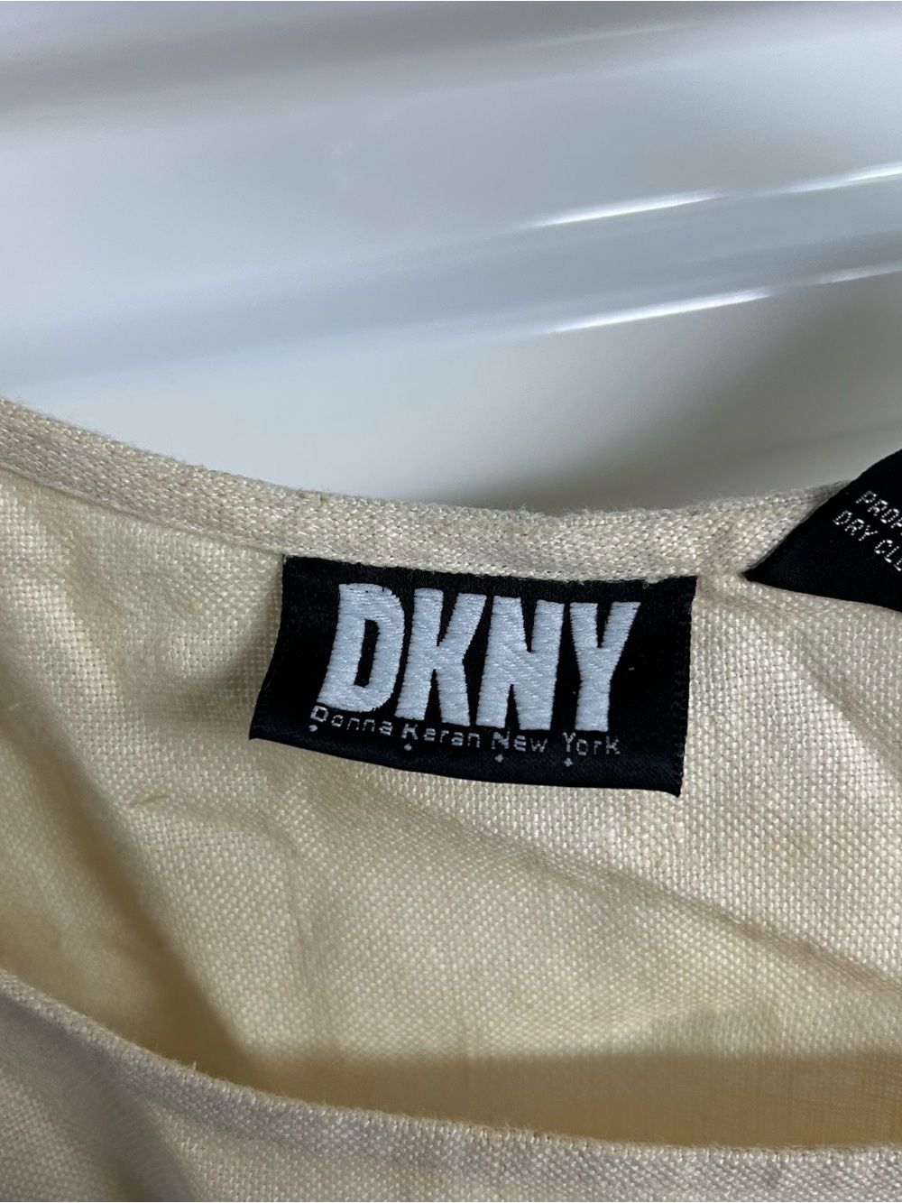 DKNY Cream Fringe Tank Top - Picture 2 of 12
